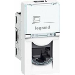 RJ45 socket Mosaic category 5e UTP 1 module white