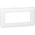 Mosaic cover frame 5m hor.white