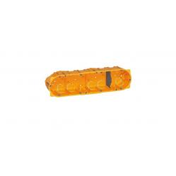 Flush mounting box Batibox - 4 gang German std - depth 50 mm - dry partitions
