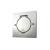FLOOR SQUARE RECEPTACLE BRUSHED STAINLESS STEEL