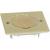 FLOOR SQUARE RECEPTACLE  GOLDEN BRUSHED