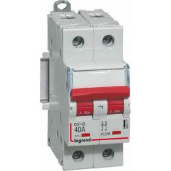 Remote trip head isolating switch DX-IS - visible load break - 2P - 400V~ - 40 A