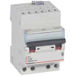 Circuit breaker DX³4500 4P 32A C-curve 6kA 400V 3-modules