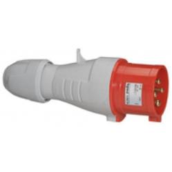 Straight plug P17 - IP44 - 380/415 V~ - 32 A - 3P+E