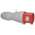 Straight plug P17 - IP44 - 380/415 V~ - 32 A - 3P+E