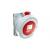 Panel mounting socket P17 - IP66/67 - 380/415 V~ - 32 A - 3P+N+E