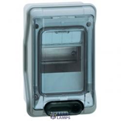 PLEXO3 IP65 WEATHERPROOF CABINET 4 MODULES WITH TERMINAL BLOCK