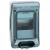 PLEXO3 IP65 WEATHERPROOF CABINET 4 MODULES WITH TERMINAL BLOCK