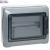 PLEXO3 IP65 WEATHERPROOF CABINET 1X12 MODULES WITH TERMINAL BLOCK