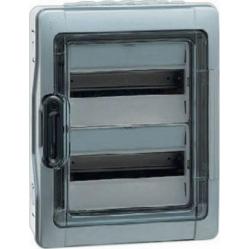 PLEXO3 IP65 WEATHERPROOF CABINET 2X18 MODULES