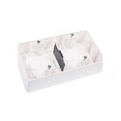 Surface mounting box Niloé - 2 gang - white