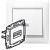 RJ45 socket category 5e UTP 1 output white
