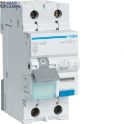 RCBO ADA956D 1P+N 6A C 30mA 6kA Type A