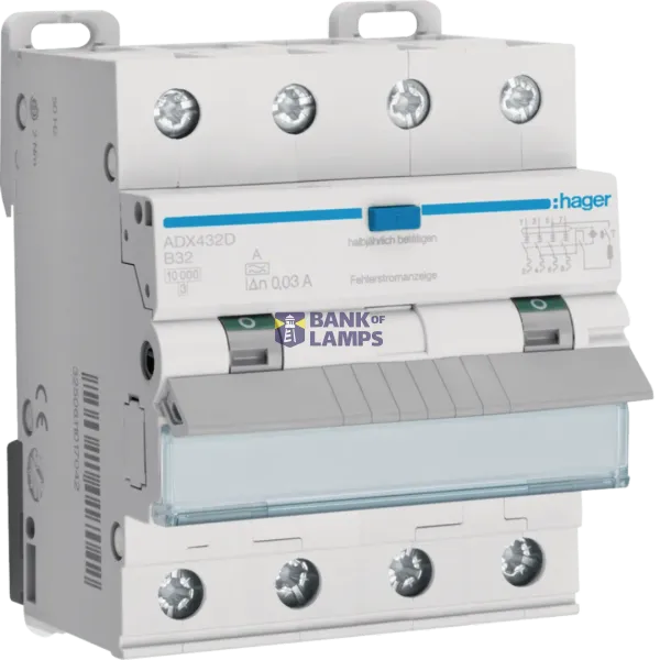 RCBO 4P 10kA B-32A 30mA type A