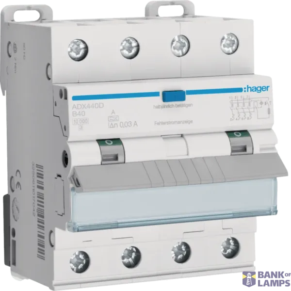 RCBO 4P 10kA B-40A 30mA type A