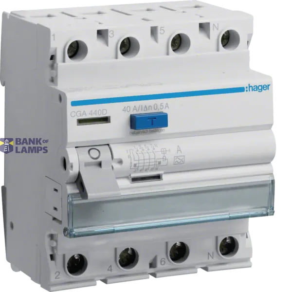 Differential switch 4P 40A, 500mA, type A