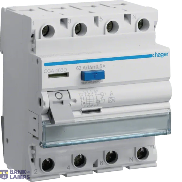 Differential switch 4P 63A, 500mA, type A