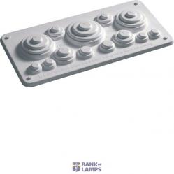 Gland Plate Univers, for sealed area, with cut-outs, for, IP44/54
