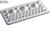 Cable entry plate,univers, for not sealed area, for perforation