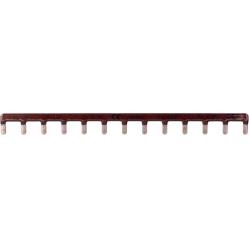 Insulated busbar 1P 63A prong 10mm² brown 13M