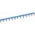 Insulated busbar 1P 63A prong 10mm² blue 13M