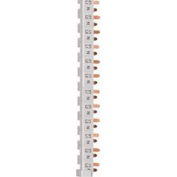 Insulated busbar3P+N 63A prong 10mm² 24C for MCB 1P+N 1 module