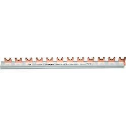 Insulated busbar 1P fork 10mm² 12M