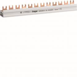 Insulated busbar 4P fork 10mm² 12M