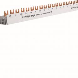 Insulated busbar 3x(P+N) fork 16mm² 57M