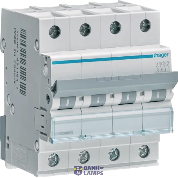 Disjunctor 4P 6kA C-6A 4M