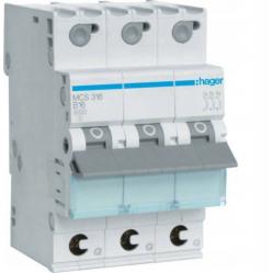 MCB 3P 6kA C-16A Quick Connect 3M