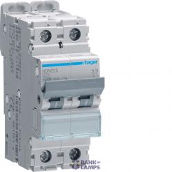 Miniature Circuit Breaker 2P, 25 A D-Curve, 10 kA, 2M