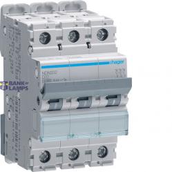 Miniature Circuit Breaker 3P, 10 kA/15 kA D-32 A, 3M