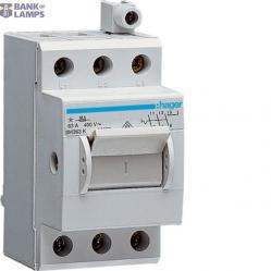 Compact switch 3P 63A 2.5M, with additional terminal