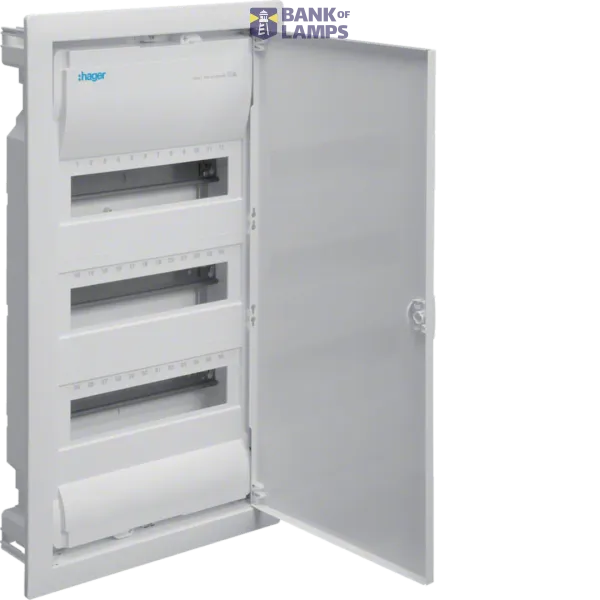 Small Distributor Volta Flush-mounted 3x12 PLE, IP30, protection class II, sheet steel door