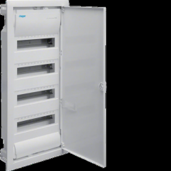 Small distributor volta, flush-mounted, 4x12 PLE, IP30, protection class II, sheet steel door