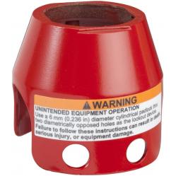Harmony XB4, Padlockable guard for mushroom head  Ø40, metal, red