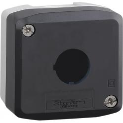 Harmony XALD, XALK, Empty enclosure, plastic, dark grey lid, for push button Ø22, 1 cut-out