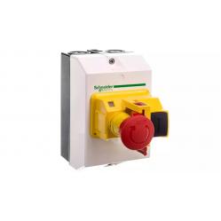 TeSys GV2 - Enclosure for TeSys GV2ME - IP55 - fitted with Emergency stop