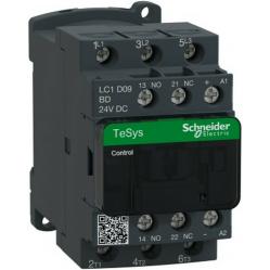 TeSys Deca contactor - 3P(3 NO) - AC-3/AC-3e - = 440 V 9 A - 24 V DC coil