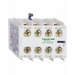 Auxiliary contact block, TeSys K, 1NO + 3NC, front mounting, screw clamp terminals