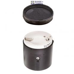 Harmony XVB, Base unit + cover for modular tower lights, plastic, black, Ø70, bottom entry, side cable entry