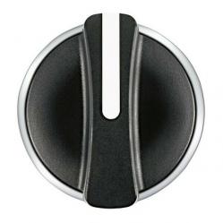 Harmony XB4, Selector switch, metal, black, Ø22, 2 positions, stay put, 1 NO