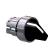Harmony XB4, Selector switch head, metal, black, Ø22, 3 positions, stay put