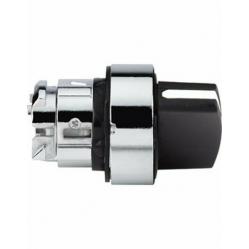 Harmony XB4, Selector switch head, metal, black, Ø22, 3 positions, spring return to center