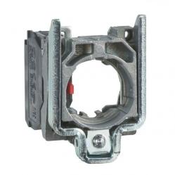 Harmony XB4, Single contact block with body/fixing collar, metal, screw clamp terminal, 1 NC