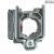 Harmony XB4, Single contact block with body/fixing collar, metal, screw clamp terminal, 1 NC