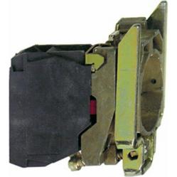 Harmony XB4, Single contact block with body/fixing collar, metal, screw clamp terminal, 1 NO + 1 NC