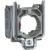 Harmony XB4, Single contact block with body/fixing collar, metal, screw clamp terminal, 1 NO + 2 NC