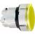 Harmony XB4, Illuminated push button head, metal, flush, orange, Ø22, spring return, plain lens integral LED
